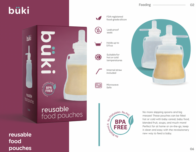 buki - Reusable Food Pouch